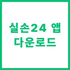 실손24 앱 설치 다운로드 및 실손보험 청구 방법 안내